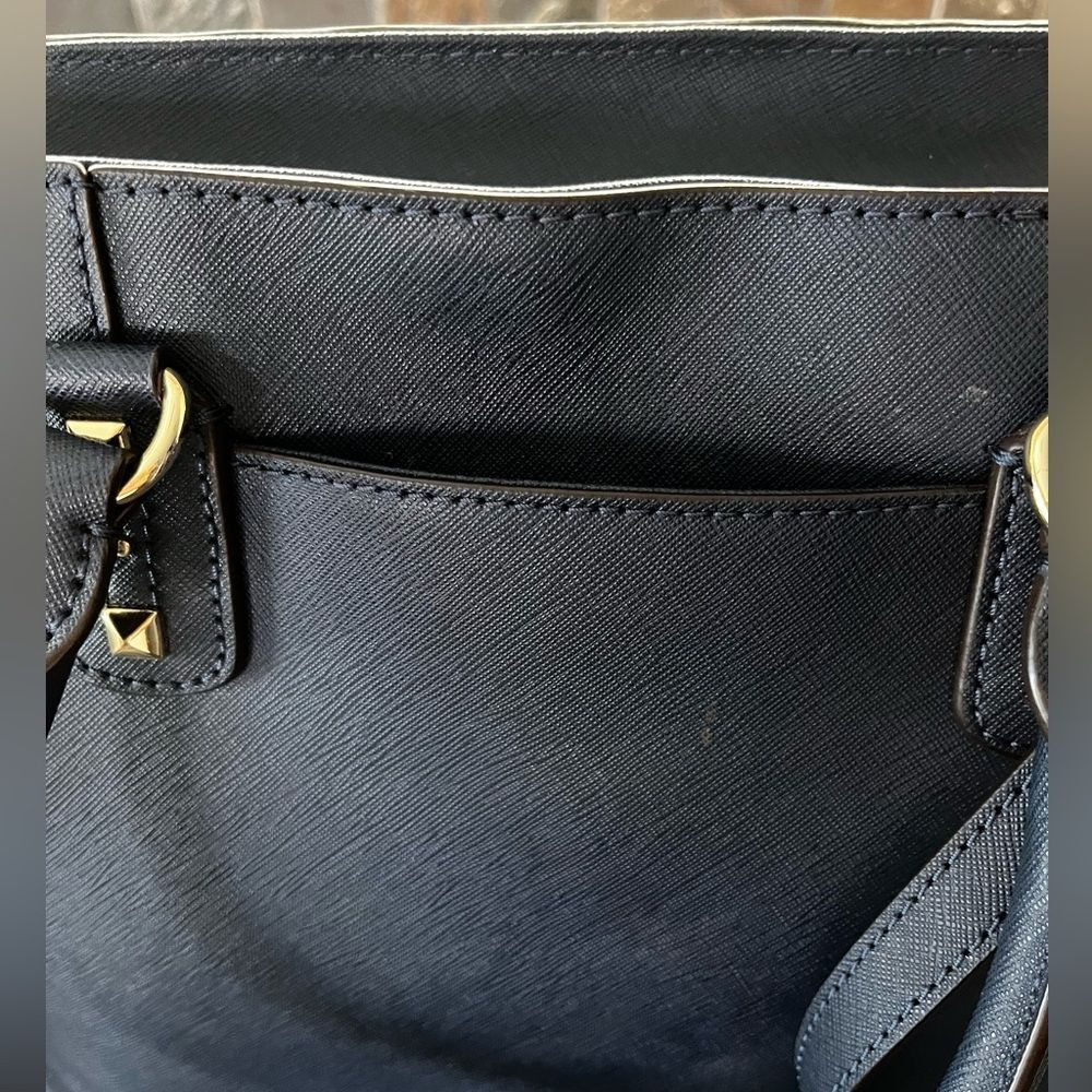 Michael Kors Blue Studded Bag & Wallet Set - Picture 7 of 13